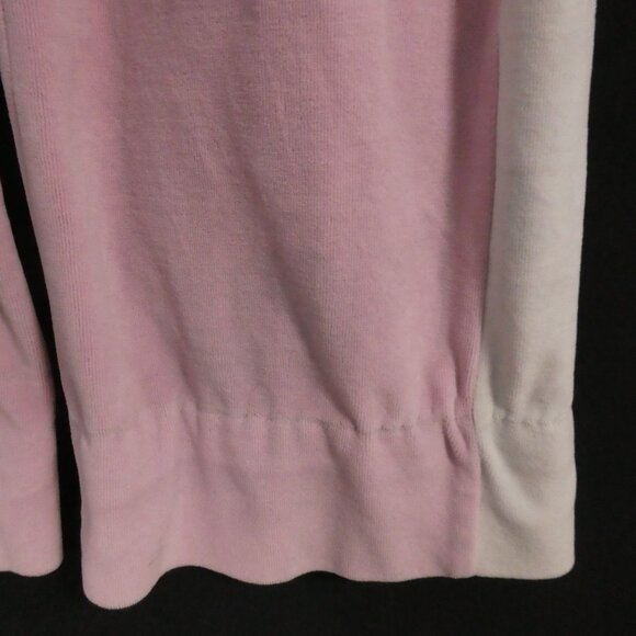 BONGO | medium | Pink Velour Sweatpants | Side White Stripes | 4 Grey Star Back - Picture 9 of 16